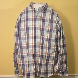 Sonoma Men's Multicolor Plaid Button-Down Shirt